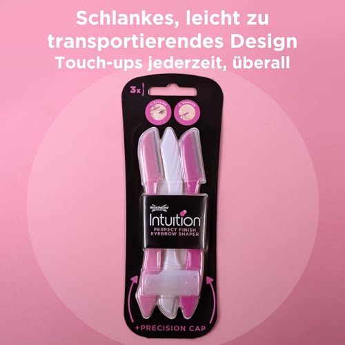 7. Bild von Wilkinson Sword - Intuition Augenbrauenformer für Frauen, 3 Rasierer, Gesichtshaarentferner und -trimmer, Peeling-Dermaplaning-Tool 1 stück (3er Pack)