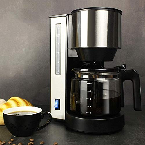 KJFSTJHMM Home Automatische Filter-Kaffeemaschine, Tropffilter-Kaffeemaschine, 1,25L-Glas-Topf Abnehmbarer Filter… – Bild 3