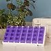 GMS 7 Day Pill Organizer Tray - Large with Removable Daily Pill Boxes with 4 Compartments Each for Reminding, Organizing, and Storing Medications, Pills, Vitamins, and Prescriptions - Purple