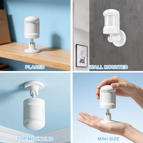 Sensor de movimiento, sensor de movimiento inteligente ZigBee PIR para sistema de alerta, mini sensor de contacto inalámbrico para automatización del hogar inteligente, ángulo de detección de 150° - imagen 4