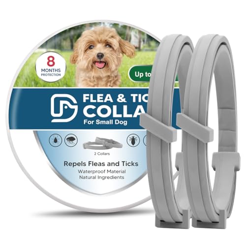 AMDEIUR Flea and Tick Collar for Puppies, Dog Tick Collars, Flea Collar for Small Dogs, Waterproof,...
