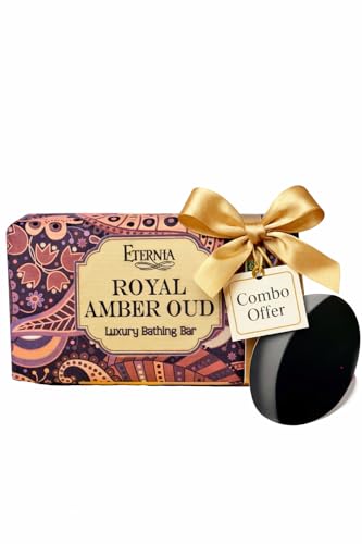 Image of Eternia Royal Amber Oud Soap with Shower Radio Combo | Rich Oud & Amber Fragrance Bath Soap | Long-Lasting Scent | Waterproof Shower Music Speaker | Luxury Bath & Gifting Set