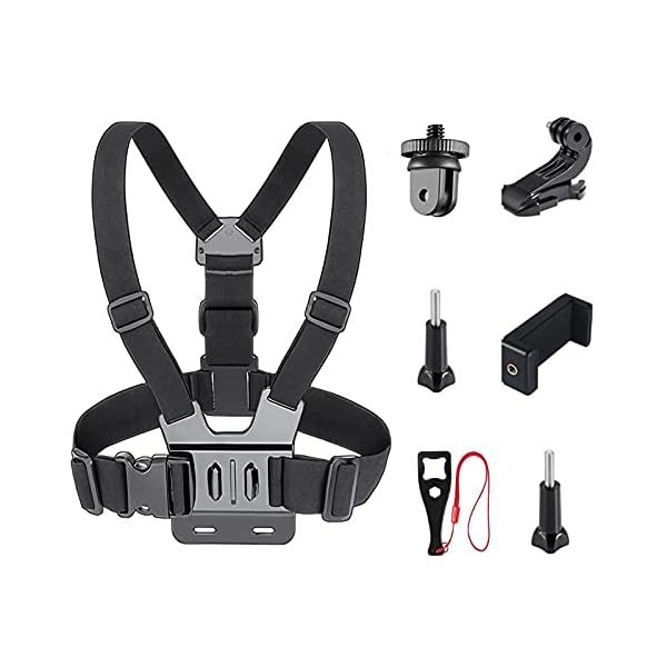 Vkesen Brustgurt Halterung Brusthalterung Chesty Chest Mount zubehör Set für GoPro Hero 11, 10, 9, 8, 7, 6, 5, DJI Osmo… – Bild 8