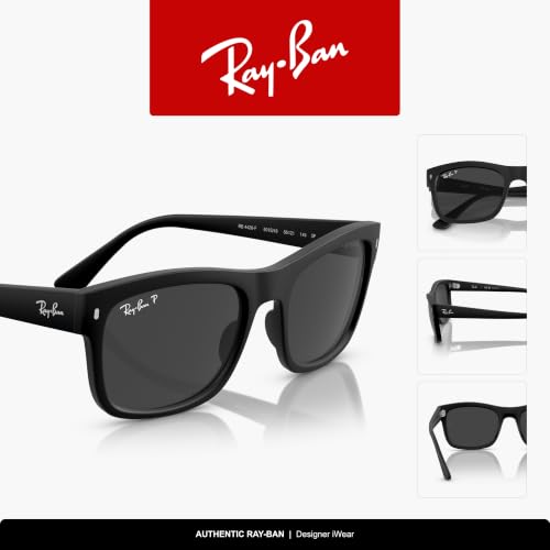 Image of Ray-Ban RB4428F Square Asian Fit Low Bridge Square Sunglasses for Men for Women +BUNDLE with ACCESSORY EYEWEAR KIT