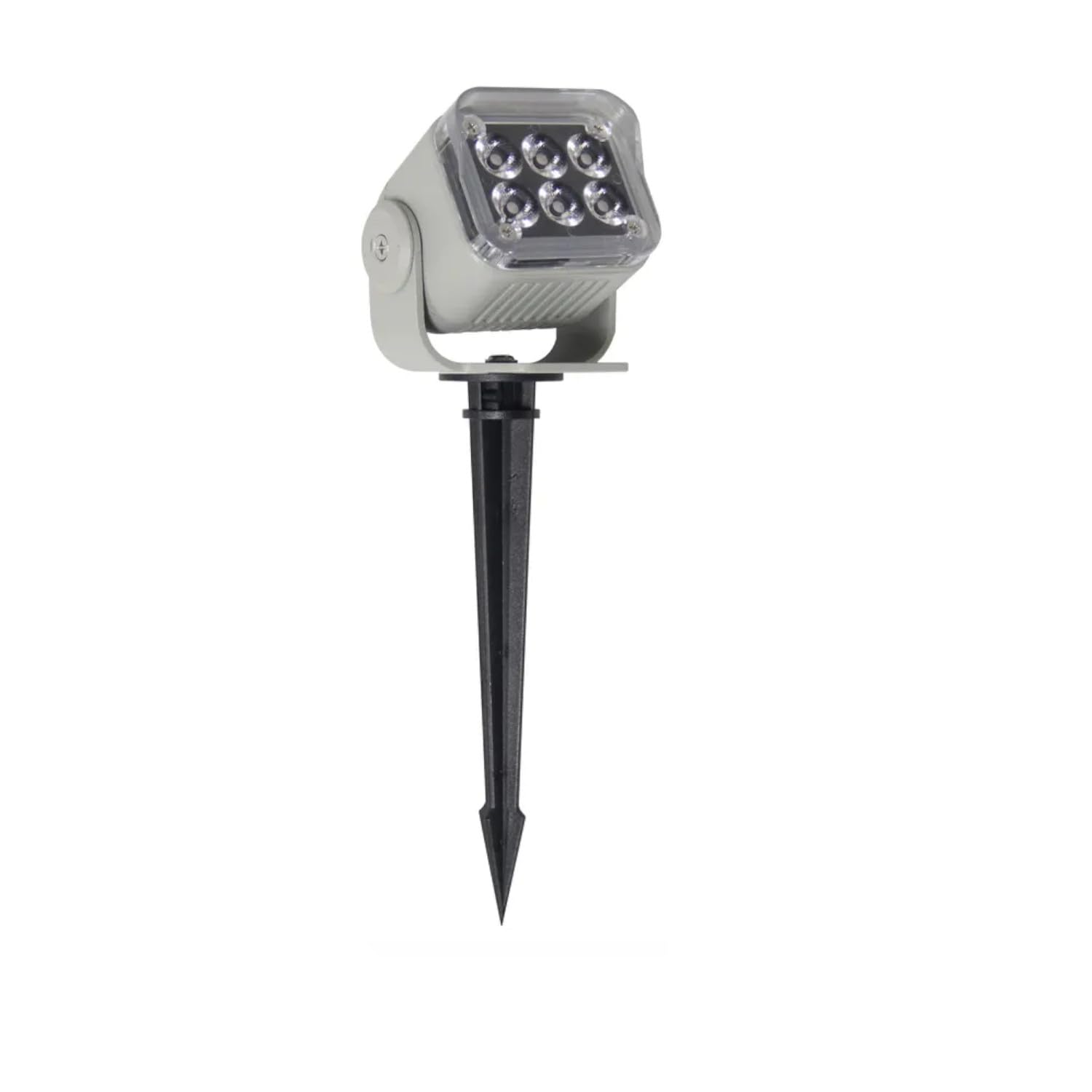 Super Bright Garden Spike Lights 9W, Outdoor adjustable Spike Lights, Gray Aluminum body, LED Garden Spotlights IP65 Waterproof Warm White, 2 Year warranty.
