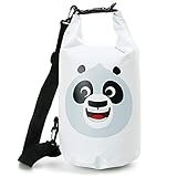 Ballop Koukou Character Waterproof Dry Bag 10L Trasparent Window On The Back for Kids Adults Kayaking, Rafting, Boating, Swimming, Camping, Hiking, Beach, Fishing(Po_White)