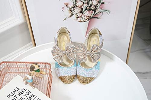 Cadidi Dinos Little Girls Dress Shoes Wedding Party Heel Princess Flower Shoes (Toddler/Little Kid/Big Kid) 1.5 M US Little Kid | Image 2