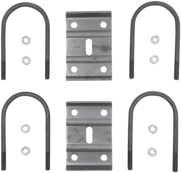 U-Bolt Kit for Dexter 12K-15K Heavy Duty Trailer Axle 5" Round Tube 3/4"-10 Rod Diameter 9-5/8" Long