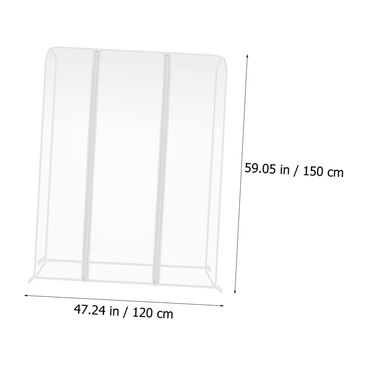 Copertura Protettiva per Indumenti Peva 120x50x150 Cm
