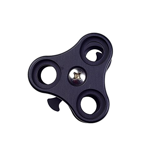 ANO 1 Inch Underwater Ball Clamp Easy Releasing Mounting and Moving Around Clamp for Scuba Diving Video Camera Tray Light Arm System