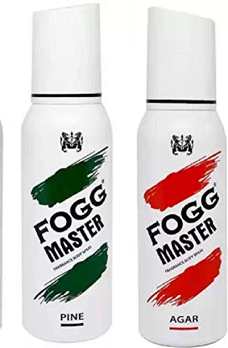 Fogg Master agar,pine, Fragrance Body Spray - For Men(combo) Deodorant Spray - For Men & Women (240 ml, Pack of 2)