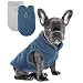 2 Pack Dog Sweater with Leash Ring Winter Warm Pet Sweater Thick Clothes Coat Fleece Dog Sweaters for Small Dogs Girl Boy for Chihuahua, French Bulldog, Dachshund,Small(4-6lbs)