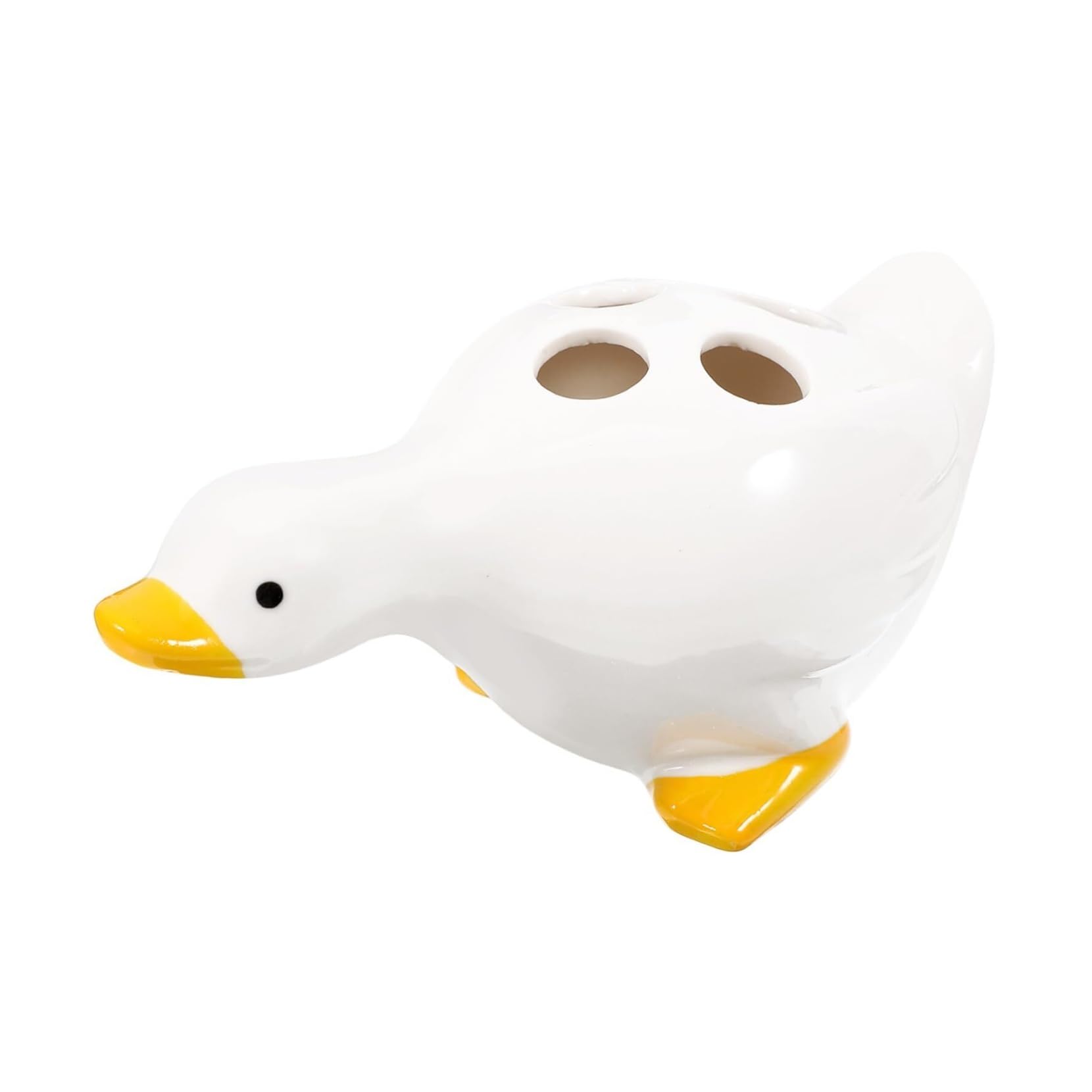 Tooth Brushing Holders Ceramic Duck Toothbrush Holder For Bathroom Cute Design Material Space-Saving Organizer Accessories Organizer