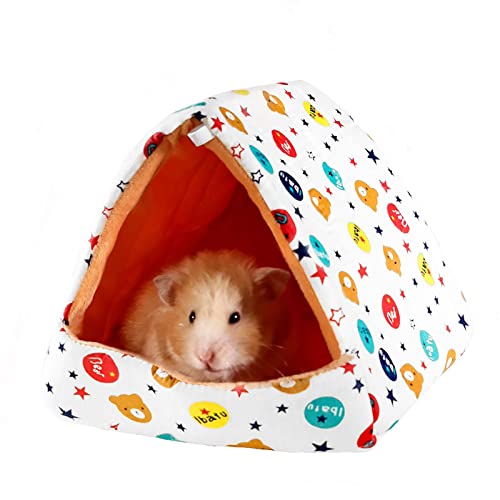 BUCATSTATE Hamsterbetthäuser und Verstecke, warme Baumwolle, Nesthöhle für kleine Haustiere, Käfig, Lebensraum, Dekoration Cover