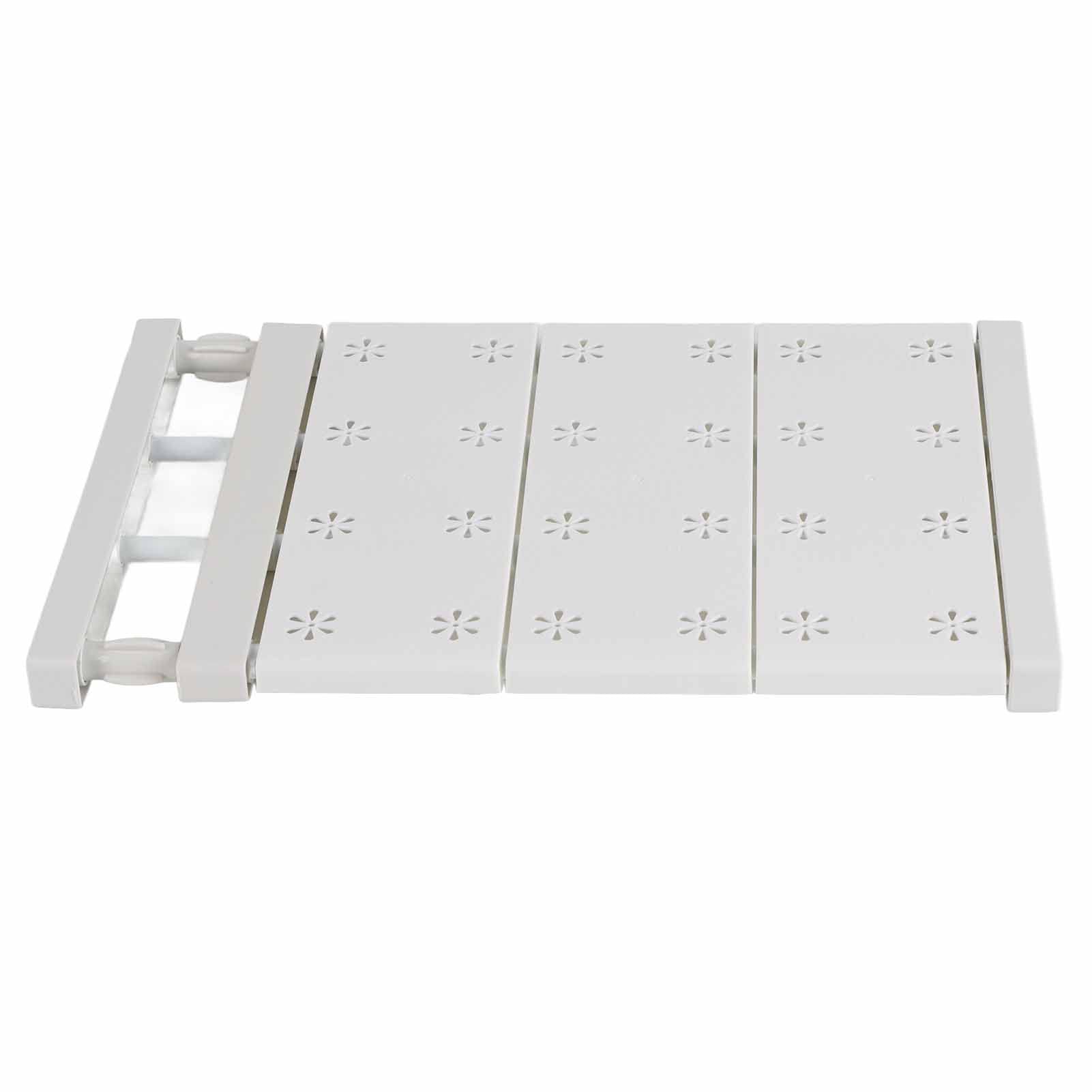 Closet Tension Shelf, Expandable Closet Shelves Organizers Wardrobe Divider Shelving Separator Adjustable Shelf for Cabinet Cupboard Kitchen Bathroom School Locker (Length 14.96?23.62in)