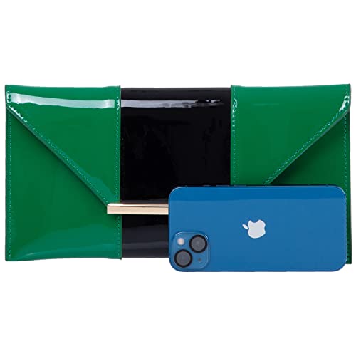 Image of JNB Faux Patent Leather Envelope Candy Clutch