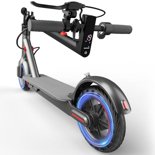Image of 350W /500W Adult Electric Scooter, 8.5 inch /10 inch Solid Tires, 36V 7.8AH-15AH Battery, UP to 19-25MPH, 20-31 Miles Range, Foldable Lightweight E-Scooter, Dual Brakes, App Control, Max Load 265 LBS