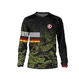 UGLY FROG Herren Mountainbike Motocross Jersey Langarm MTB T-Shirt Downhill Fahrrad Jersey Schnelltrocknend SJFY03