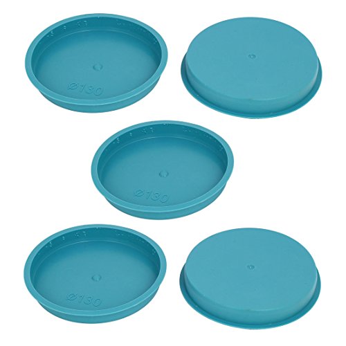 Aexit 130mm Flange Luer Fittings Mounted Tapered Hole Stoppers Waterproof Caps Baby Luer Cap Fittings Blue 5pcs