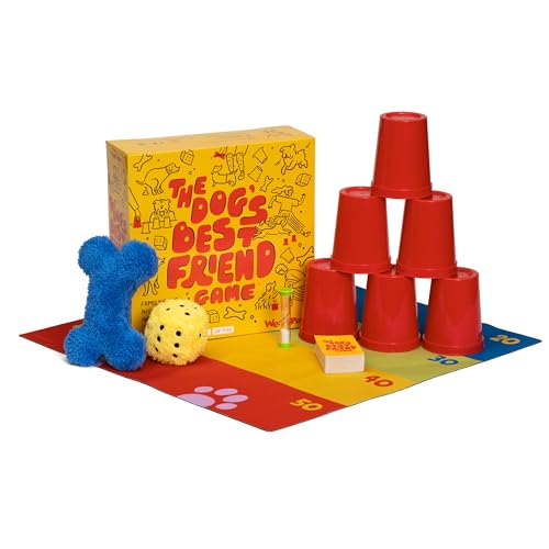 WEST PAW Dogs Best Friend Game - Fun Family Game for Kids & Adults - Board Challenge & Dog Training Tip Cards Encourage Connection & Positive Reinforcement - Fun Games That Include Your Dog