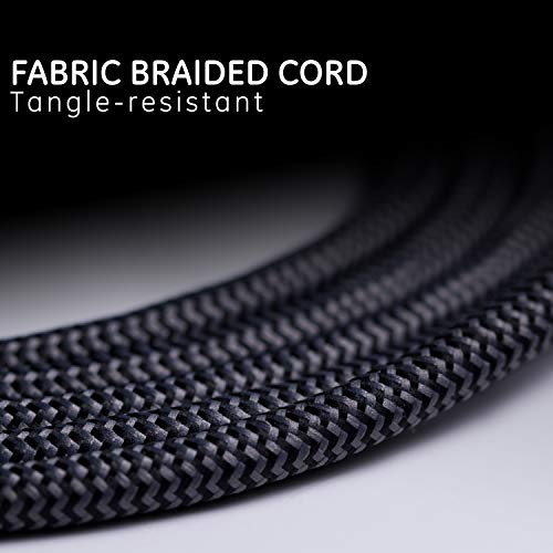 GE UltraPro Protector contra Sobretensiones con 6 Tomas, Cable de Extensión Trenzado de 2 pies, Negro miniatura 4