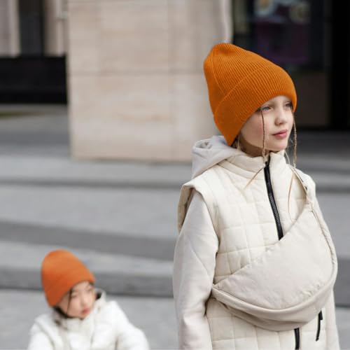 Image of ZOORON Kids Beanie Boys Girls Beanies Children Winter Hats Children Knit Warm Caps Kids Soft Beanie Cap