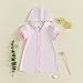 Toddler Terry Swim Cover Up Girls Swimsuit Coverup Zip Up Bathing Suit Wraps Hooded Bathrobe Baby Beach Essentials (Pink, 12-18 Months)