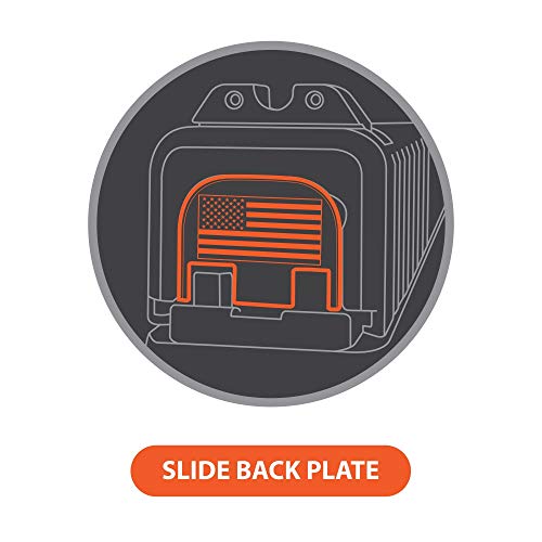 Bastion Laser Engraved Rear Cover Back Plate For Glock Gen 1-5; Model Compatibility In Description Below. Does Not Fit Glock G42, G43, G43X, G48 - Problem Solver #TOP5