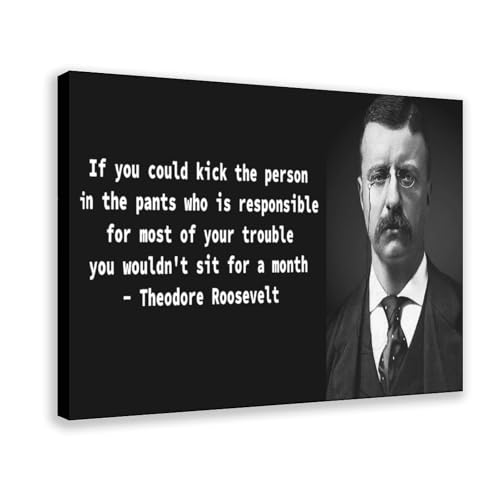 Toile Theodore Roosevelt décoration murale salon et bureau moderne