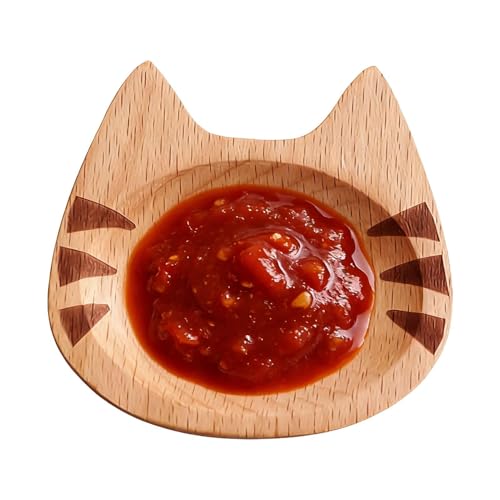 Generico per Salse - Stoviglie Decorative in Legno - da Antipasto, Ciotolina per Intingere Ravioli - per Antipasti Snack Salse Frutta Casa Cucina Festa Campeggio