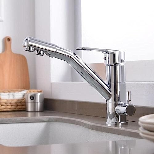 Robinet rotation du robinet en laiton chaud et froide cuisine évier oat