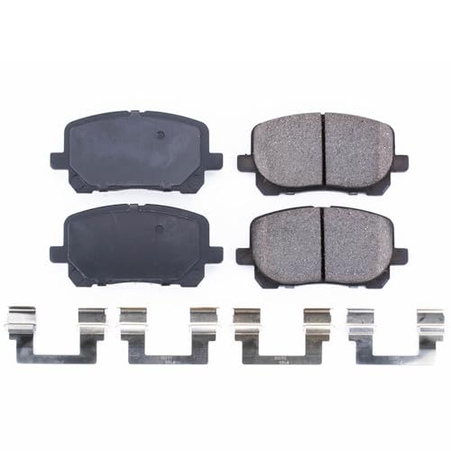 Image of PowerStop Front Brake Pads for Pontiac Vibe 2003-08 |Toyota Corolla 2003-08 |Matrix 2003-08 - Z17 Ceramic Brake Pads with Installation Hardware, 17-923