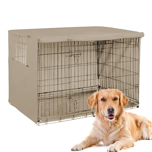 Hundekäfig-Abdeckung, wasserdicht und winddicht, Oxford-Abdeckung für Privatsphäre, passend für Hunde- und Katzenkäfige