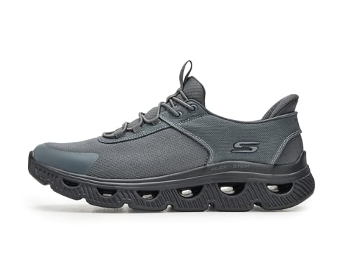 Skechers Bobs Men's Arc Waves - Slick Turn Slip-ins, CCBK, 14 Charcoal/Black - image 4