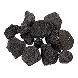 ERINGOGO 1 Packung Vulkanstein-Landschaftsgestaltung Aquarium-Lavastein natürlich Dekorationen für Aquarien Felsenaquarium Dekorative Felsen Vulkanstein des Aquariums Vulkangestein Schwarz