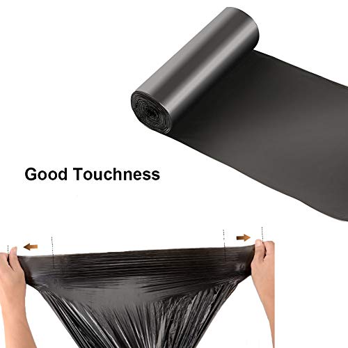 4-6 Gallon Recycled Trash Bags Biodegradable Trash Bags Compostable Garbage Bags Recycling Bags Degradable Waste Basket Liners Bags For Bathroom Kitchen Bedroom Living Room Office (Black, 100 Counts) #TOP2