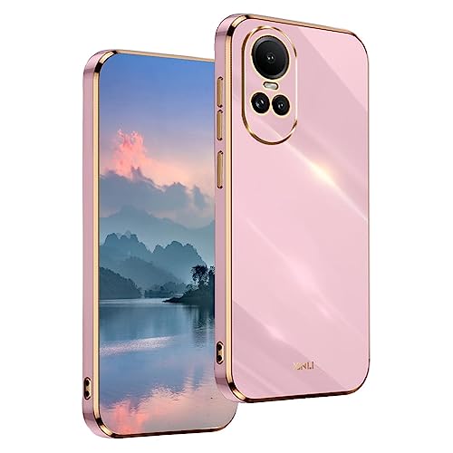 UPLAI Case for OPPO Reno 10 5G/OPPO Reno 10 Pro 5G, Ultra Thin Shockproof Protection Cover with Electroplating Design