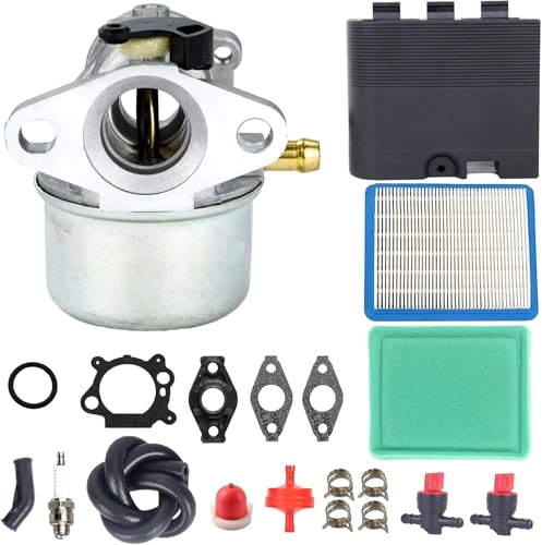 Carburetor Replacement 799868 for BS 498170, 799872, 694202, 497586, 498254, 790821-14111 for Toro for Craftsman 625 Series Engine Lawn Mower with Air Filter Cover Kit 692298, 491588.