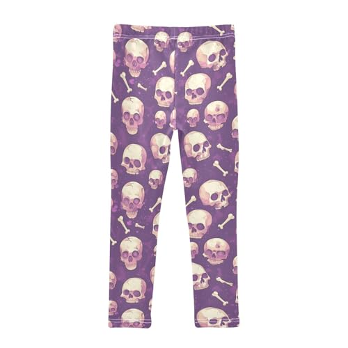 Brown and White Cow Pattern Kids Baby Girls Cotton Leggings Stretch Full Length Dance Pants Exercise2