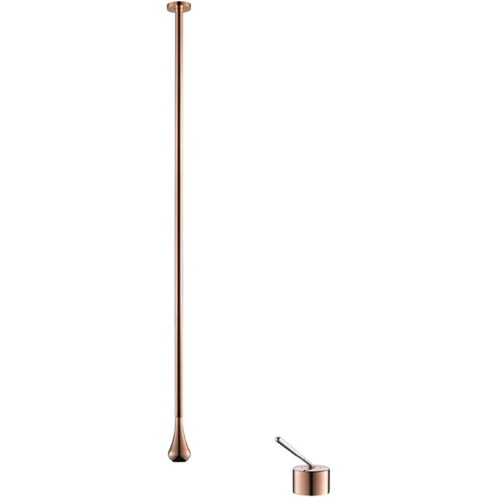 VITIWEDTY Bathroom Sink Taps Wall Mounted Ceiling Tap, Brass Connection, Chrome Finish (Rose Gold)