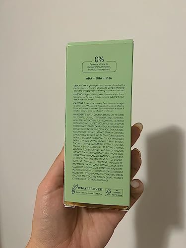 Byroe Kiwi Gel Cleanser Travel Size | Foaming Face Wash With Aha And Bha, Exfoliating Salicylic Acid | Treat Acne, Redness, Blackheads And Clogged Pores |Balance Skin And Prevent Breakouts | Vegan, 10 Ml #TOP6