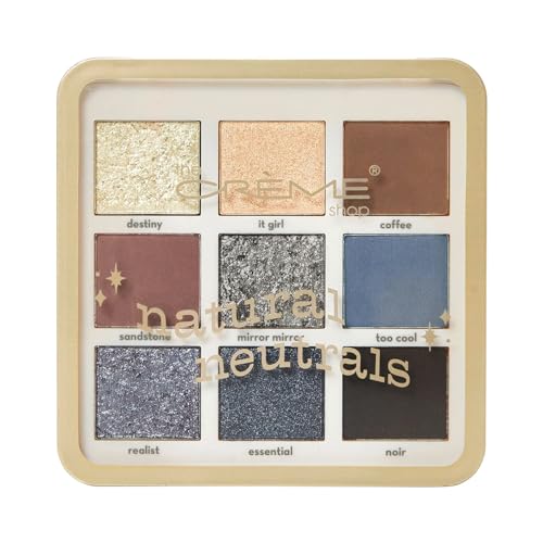 The Crème Shop Natural Neutrals 9 Color Palette, Neutral Eyeshado...