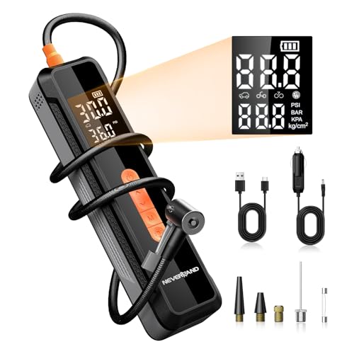 NEVERLAND-Tire-Inflator-Portable-Air-Compressor-with-20000mAh-Battery-150-PSI-Air-Pump-for-Car-Tires-12V-DC-Electric-Tire-Pump-with-Pressure-Gauge-LED-Light-for-Car-Bike-Motorcycle-Ball