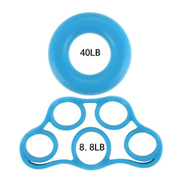 AKOAK Hand Grip Strengthener,Hand Grip Trainer Rings, Finger Stretcher Resistance Bands for Strength Trainer or Physical Therapy Recovery Training