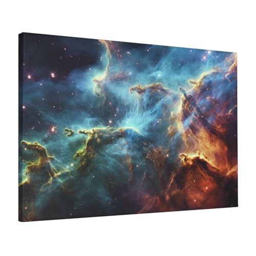 Toile univers galaxie espace poster mural inspirant pour evader l'esprit depuis sa chambre