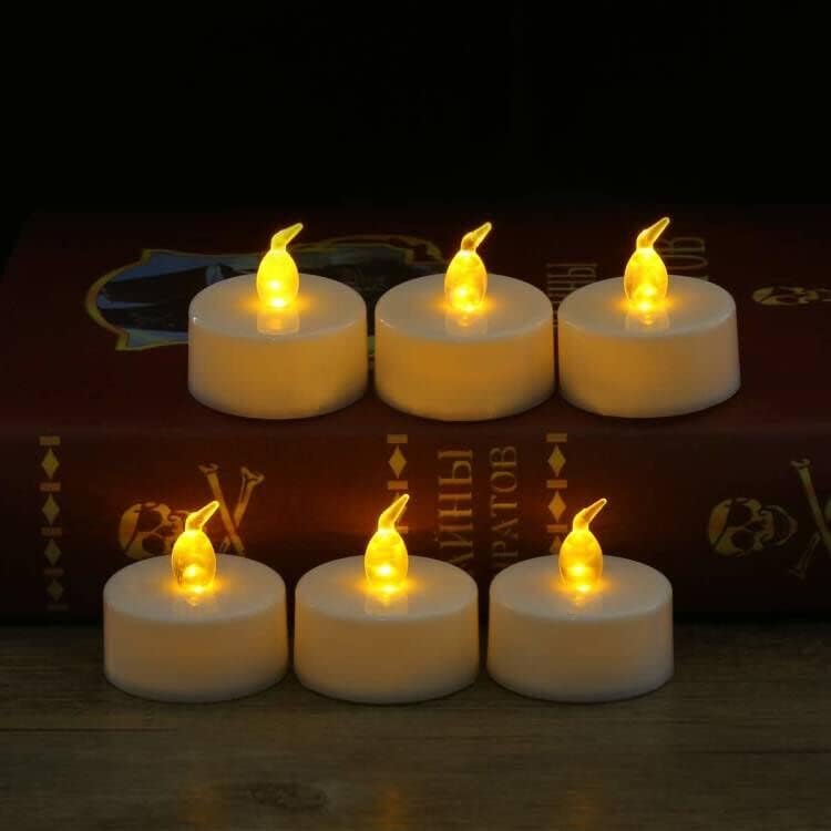 Miniatura 4 de OSHINE Paquete de 24 velas LED sin llama, velas de té parpadeantes, batería incluida como fiesta, boda, decoración de mesa, decoración de calabaza,