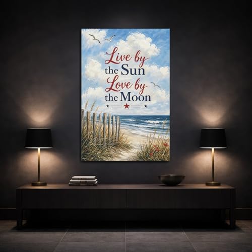 Tableau décoration murale plage bleu blanc vertical 40x60cm - 3
