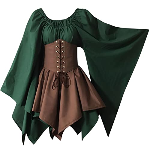 Ficlwigkis Mittelalter Kleid Damen Renaissance Kleid,Mittelalter...