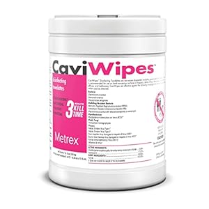 CaviWipes – Disposable Germicidal Cleaner & Healthcare Disinfecting Wipes, 160 Count