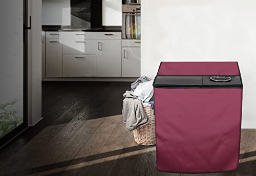 Image of The Furnishing Tree Washing Machine Cover Maroon Compatible for LG 8.5 KG Semi-Automatic Top Loading P9563R3FA